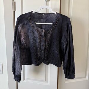 Tie Dye flowy sleeve blouse